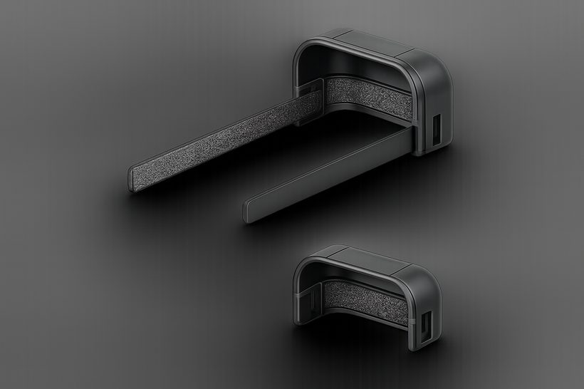 StepProtector guard and Velcro strap